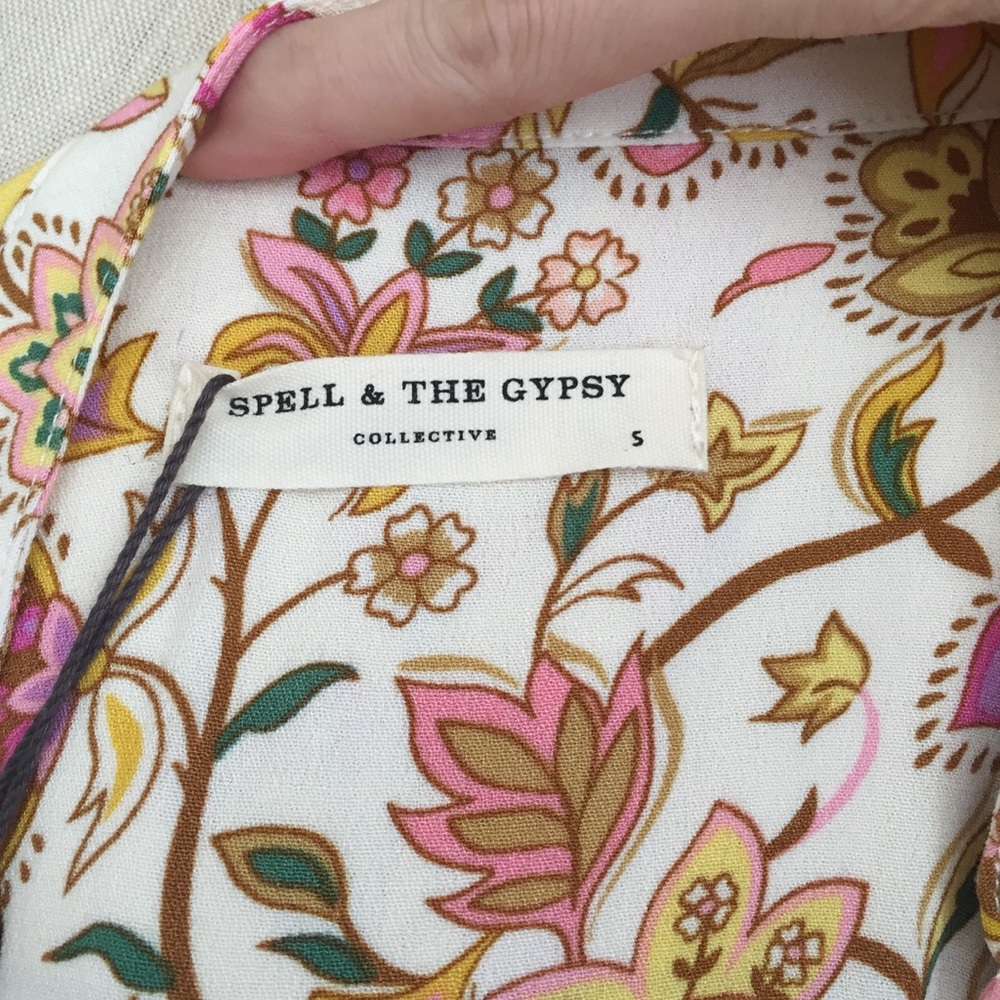 New NWT Spell & the Gypsy Collective portobello Road dress playdress honeydew S - Picture 10 of 16